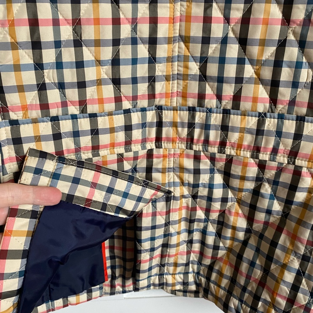 Talbots Plaid Barn Coat/Jacket Size M - Picture 8 of 9